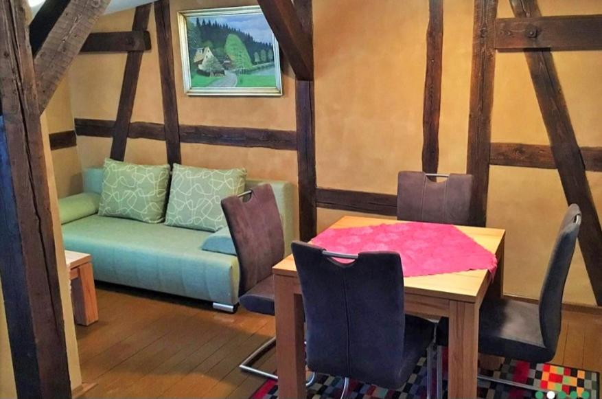 Posezení v ubytování Dambachhaus Thale