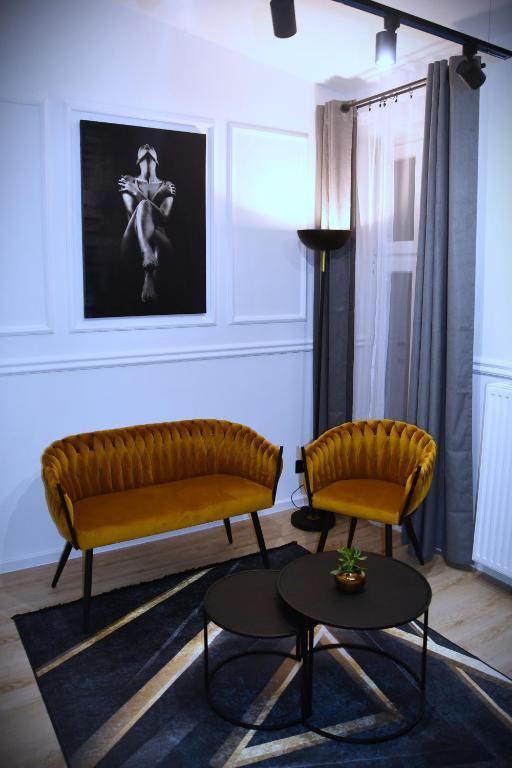 Posezení v ubytování M-Keys Apartments Kraków Old Town Kazimierz