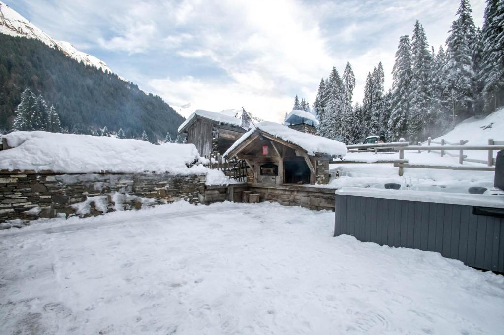 Chalet Le R'Posiao v zimě