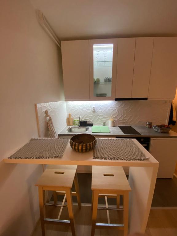 Kuchyň nebo kuchyňský kout v ubytování Smart lux