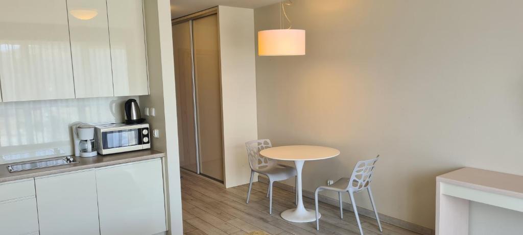 Kuchyňa alebo kuchynka v ubytovaní Apartamenty Czarna Góra S8