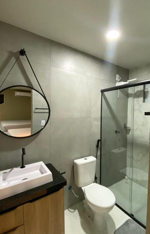 Koupelna v ubytování Edifício Creta Hotel