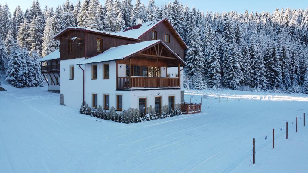 Apartmán U Doubků Horní Blatná v zimě