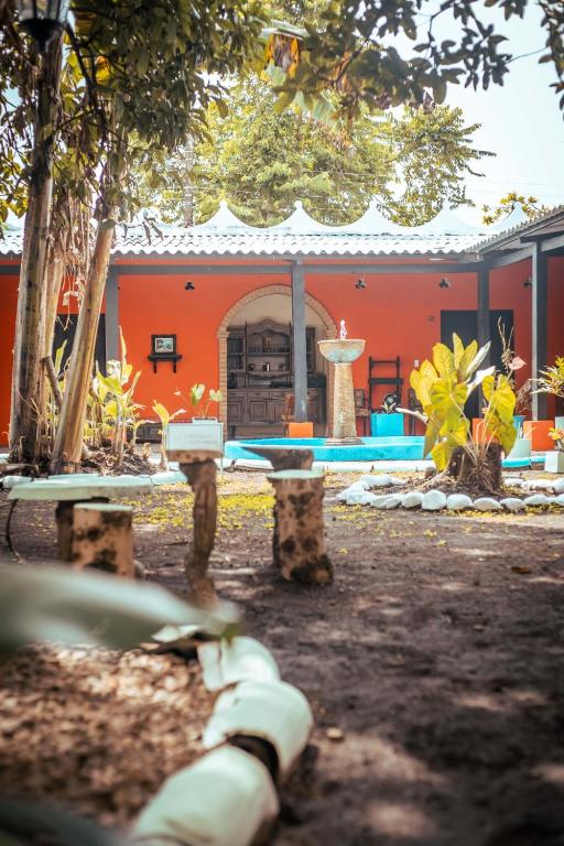 Bazén v ubytování Casa Colonial nebo v jeho okolí