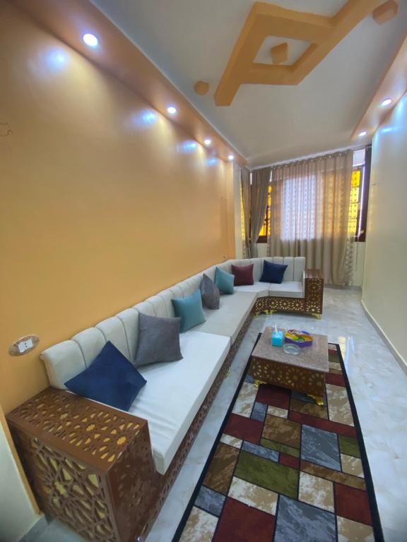 Posezení v ubytování Sunrise shiny Nubian Guest House