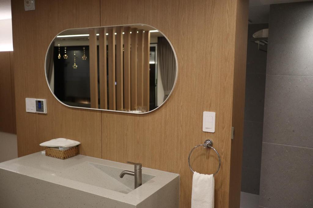 Koupelna v ubytování Hotel Kyungsung