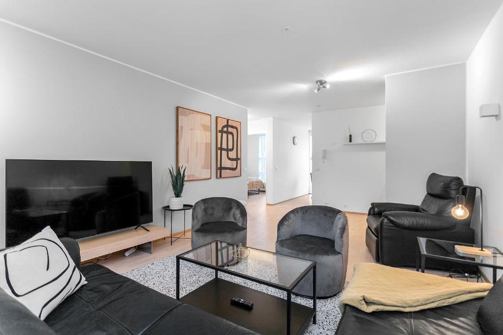 Posezení v ubytování REMOVED SKULAGATA 44- Charming Apartment w -Free Parking -Netflix