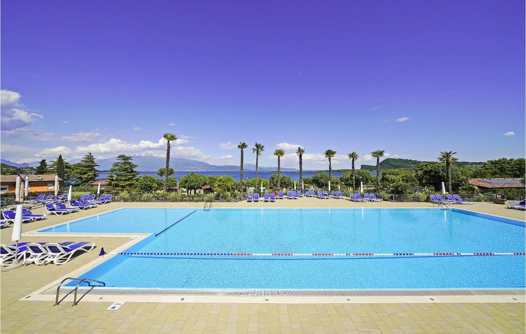 The swimming pool at or close to Bilocale