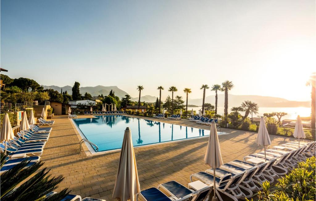 The swimming pool at or close to Bilocale