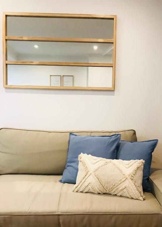 A seating area at Apartamento La Buena Vida