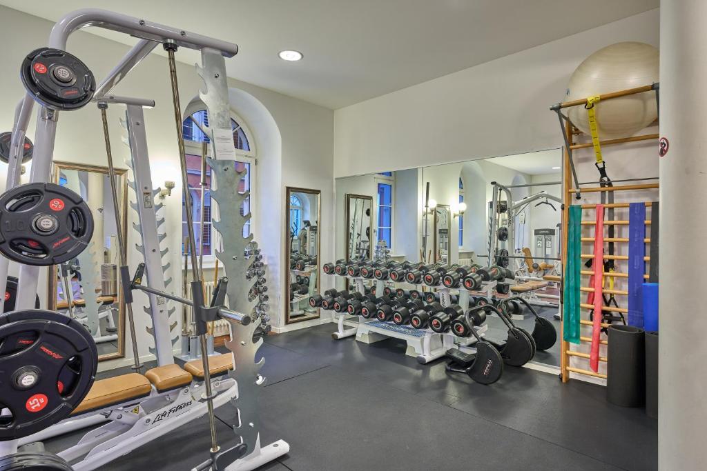 Fitness centrum a/nebo fitness zařízení v ubytování Limmathof Baden - Historisches Haus & Spa