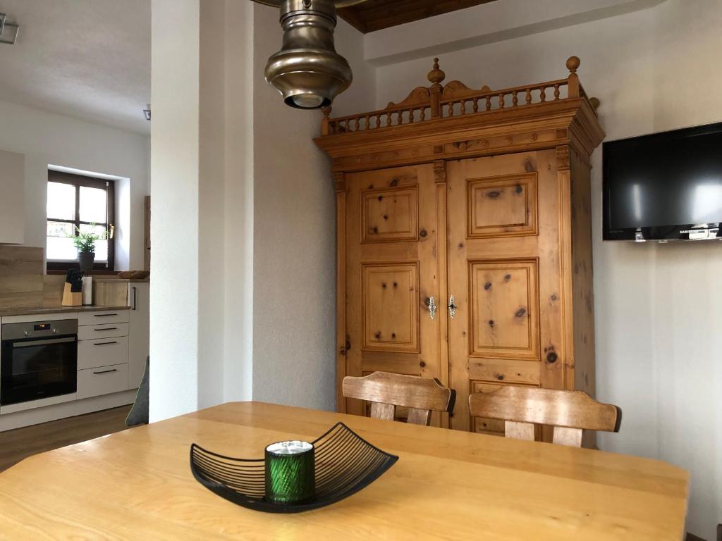 Una cocina o cocineta en Luserblick
