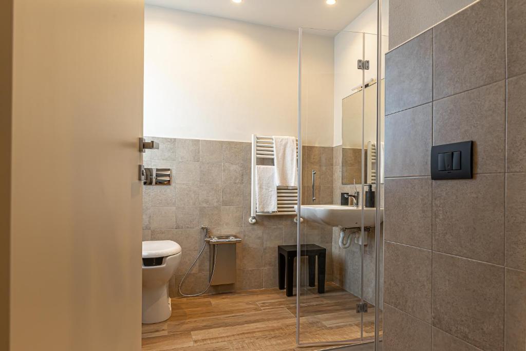 Koupelna v ubytování Hotel Mon Émile