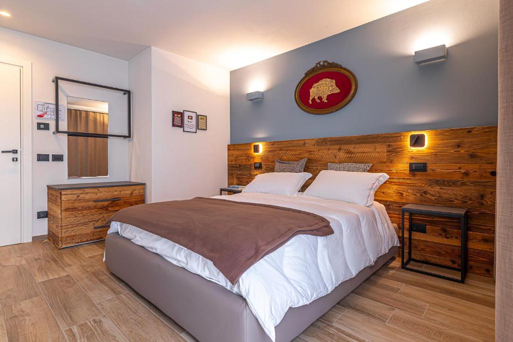 Postel nebo postele na pokoji v ubytování Hotel Mon Émile