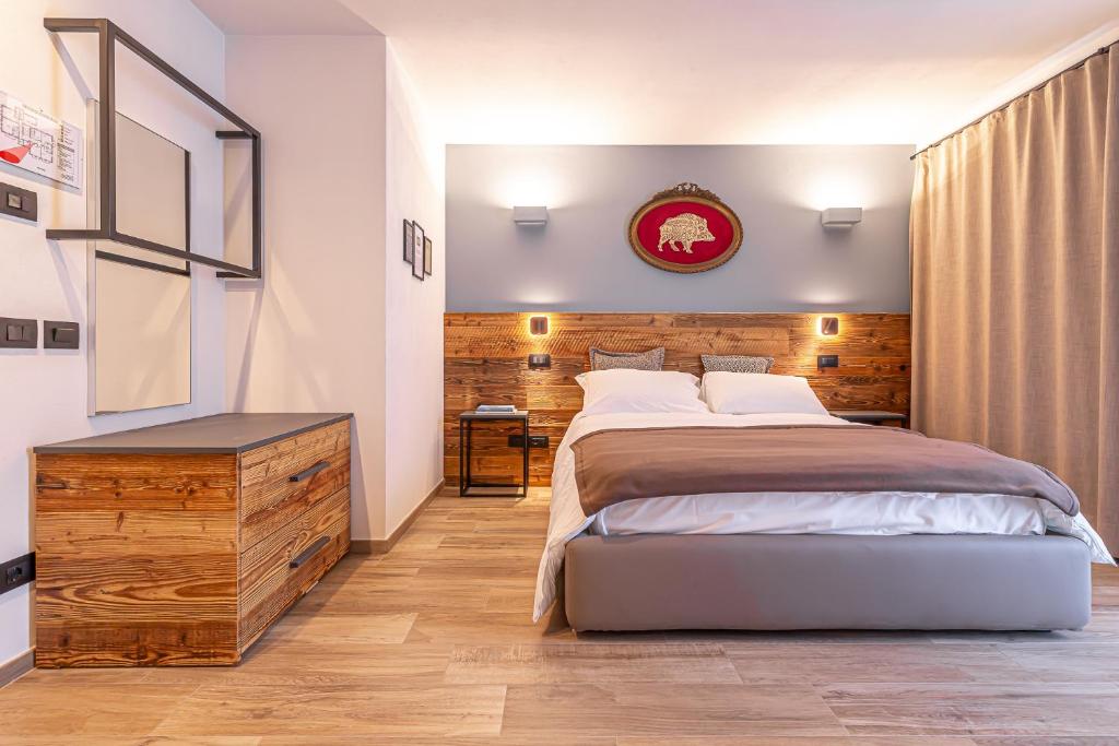 Postel nebo postele na pokoji v ubytování Hotel Mon Émile