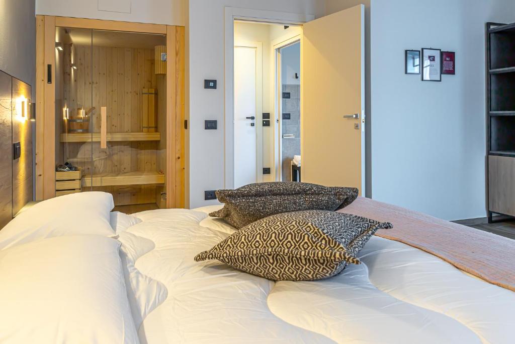 Postel nebo postele na pokoji v ubytování Hotel Mon Émile