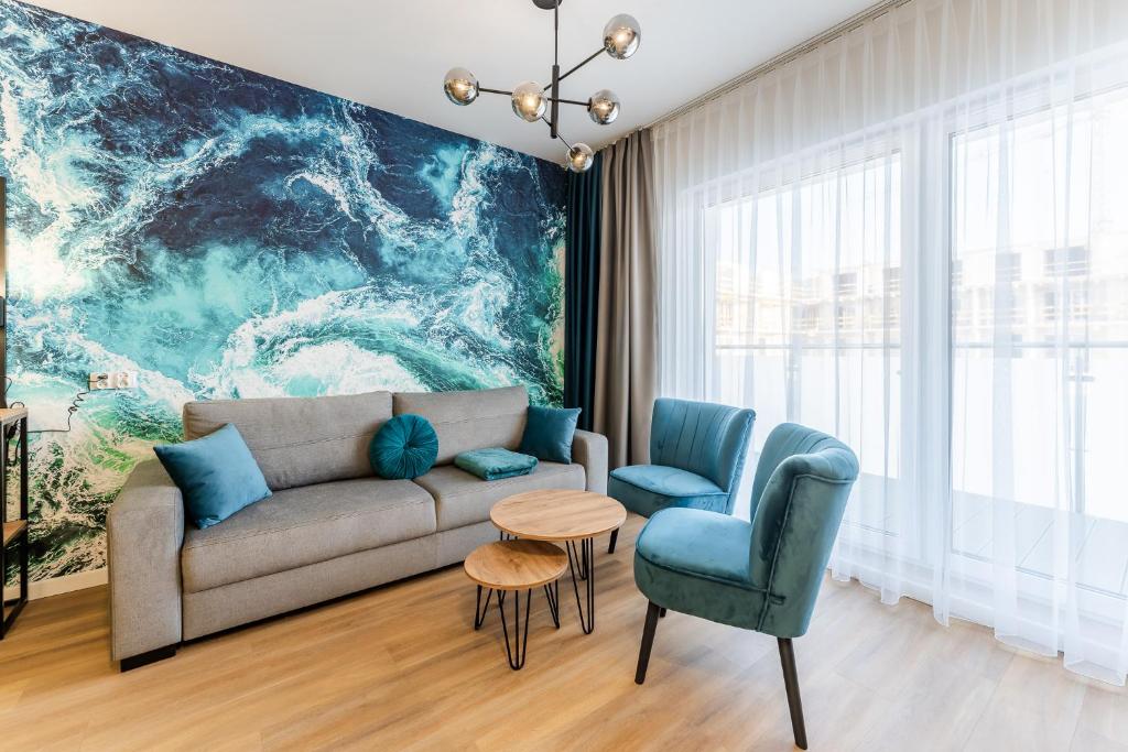 Posezení v ubytování Sunset Resort III, Nadmorska 100A