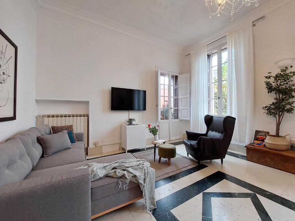 A television and/or entertainment centre at Prestigious Tagliamento Terrace