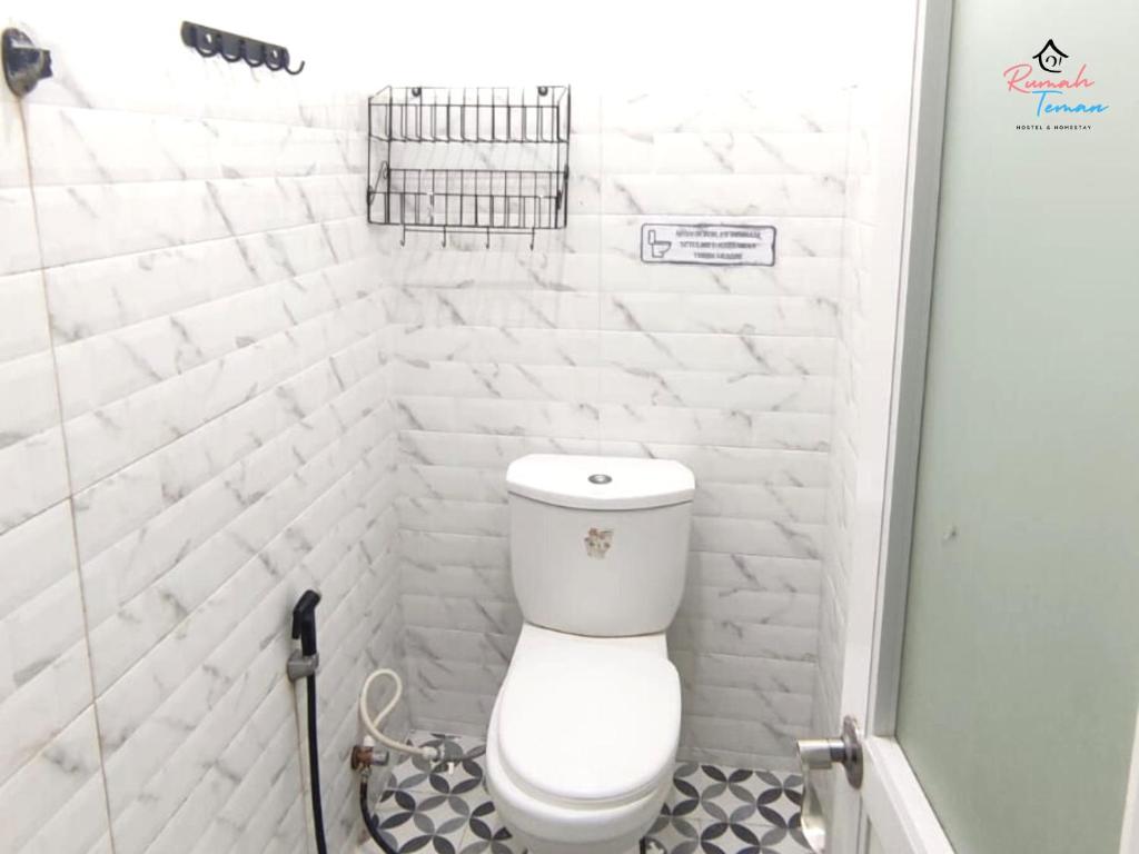 Koupelna v ubytování Rumah Teman Hostel