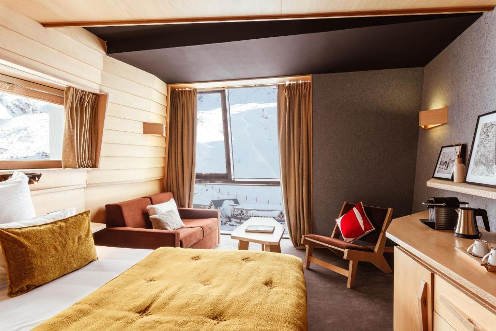 Postel nebo postele na pokoji v ubytování Altapura Hôtel & Spa Val Thorens