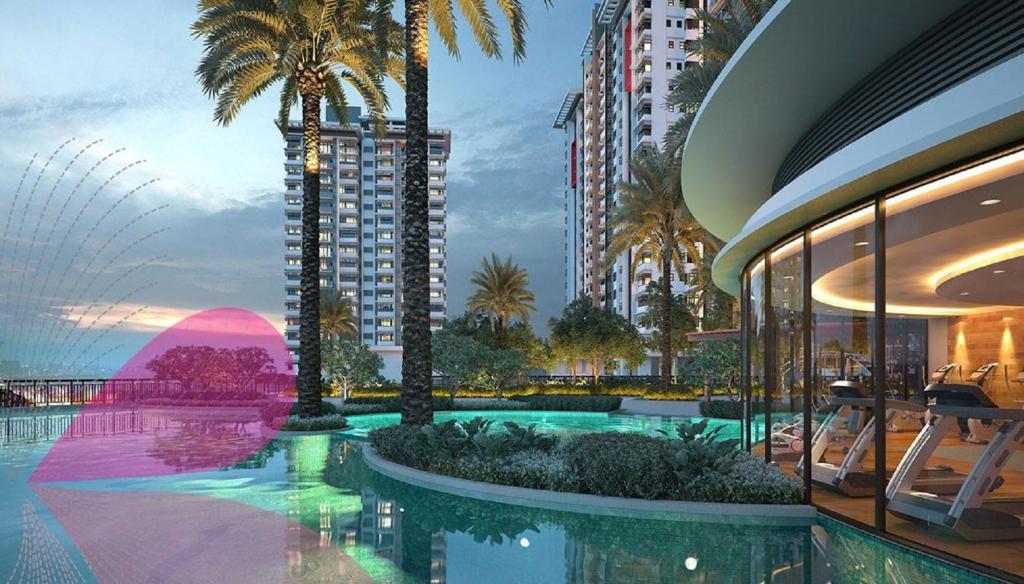 Bazén v ubytování Putrajaya Dwiputra 6 Plus 1 PAX Blissful Fully Air-Con SUITE nebo v jeho okolí