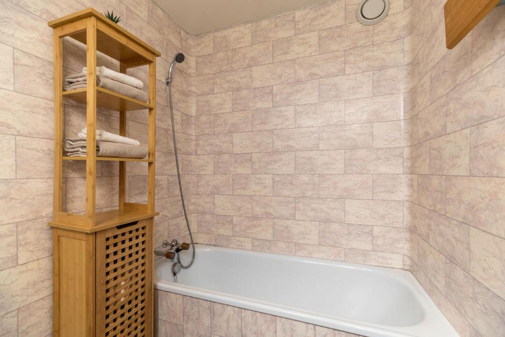 Koupelna v ubytování Chaleureux studio à Anzère, accessible à ski, proche de tout