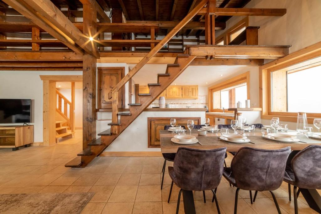Fotografia z galérie ubytovania Chalet vue Mont-Blanc, +4 Chambres, cheminée v destinácii Megève