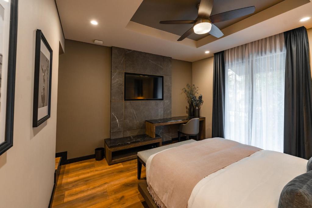 Postel nebo postele na pokoji v ubytování CASA LUCIANA Condesa