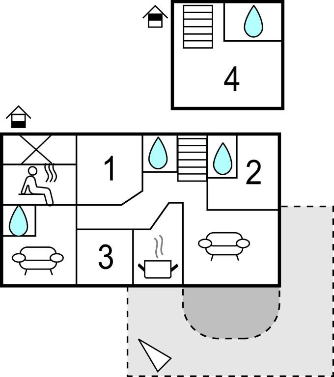 The floor plan of Awesome Home In Città Di Castello