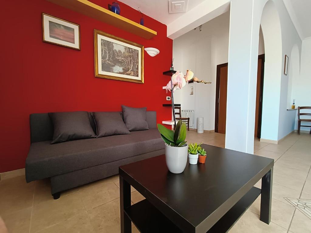 A seating area at Avellini - Delightful and Spacious Apartment with terrace - near Metro A Cornelia