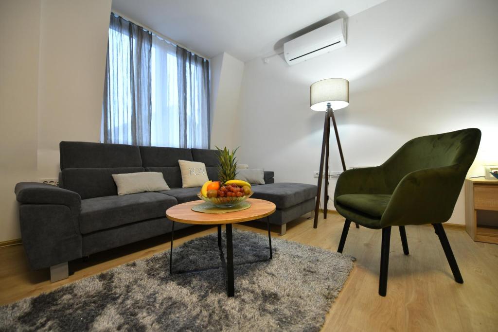 Posezení v ubytování West in apartments