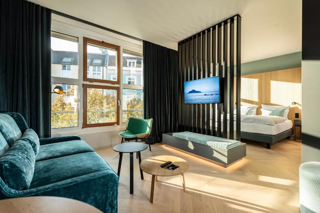 Postel nebo postele na pokoji v ubytování Clipper Boardinghouse - Hamburg-Michel