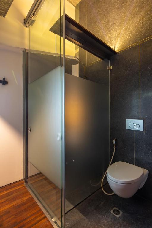 Koupelna v ubytování Concon house
