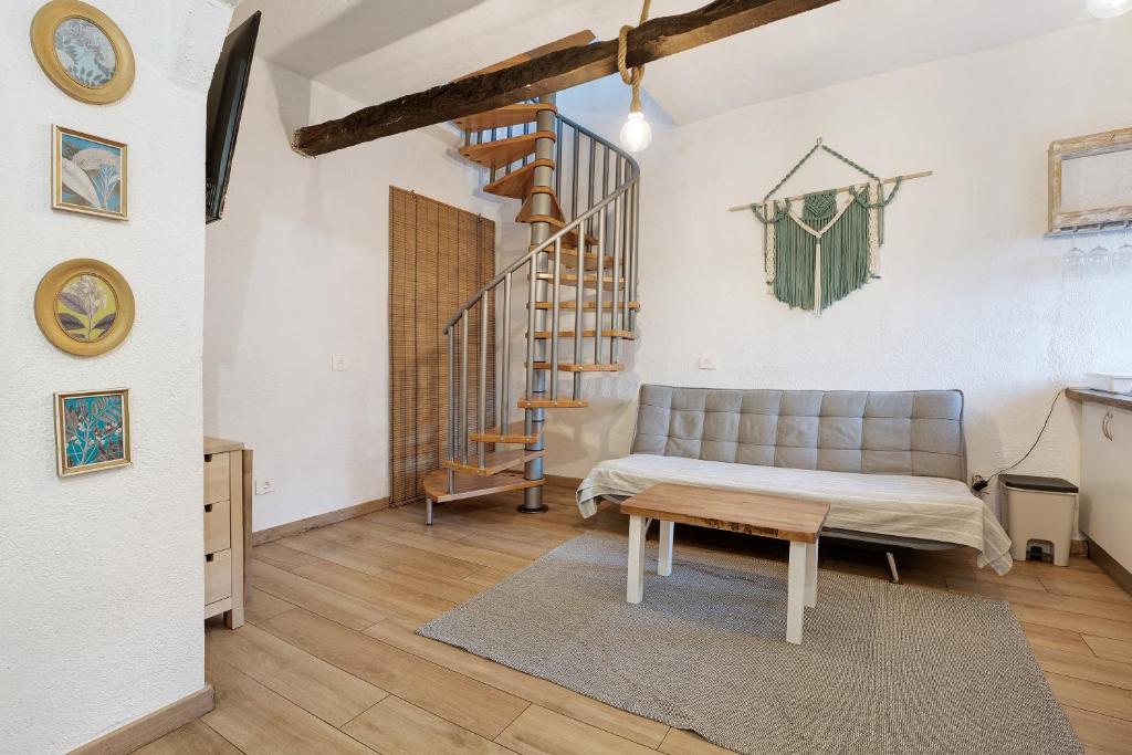 Posezení v ubytování Casita Rural La Piñera