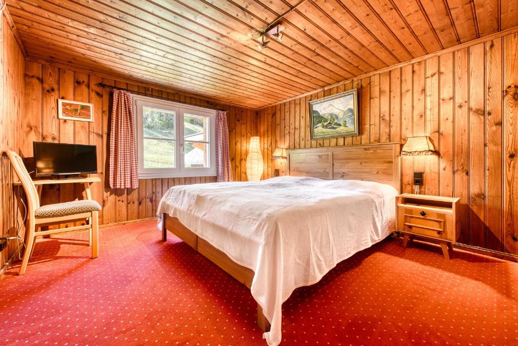 Postel nebo postele na pokoji v ubytování Berghaus Tschengla by A-Appartments