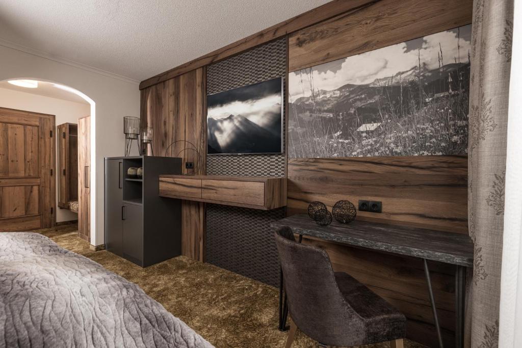 Postel nebo postele na pokoji v ubytování Hotel Edenlehen