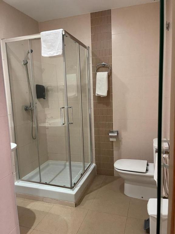 Koupelna v ubytování Hotel Bruc
