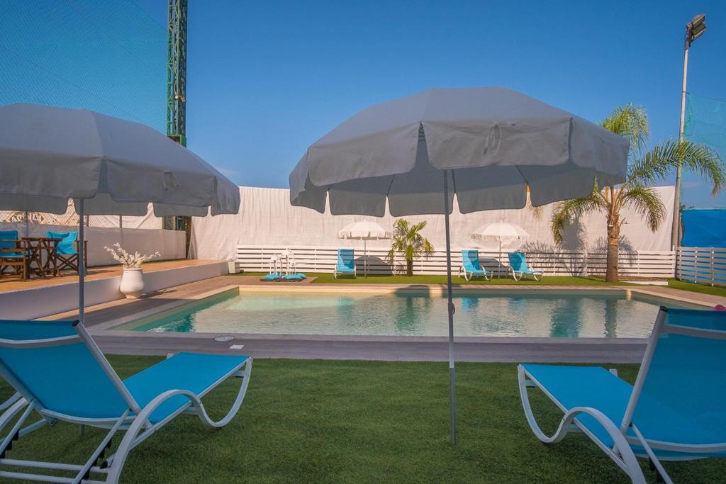 Basen w obiekcie Ria Villa Preveza lub w pobliżu