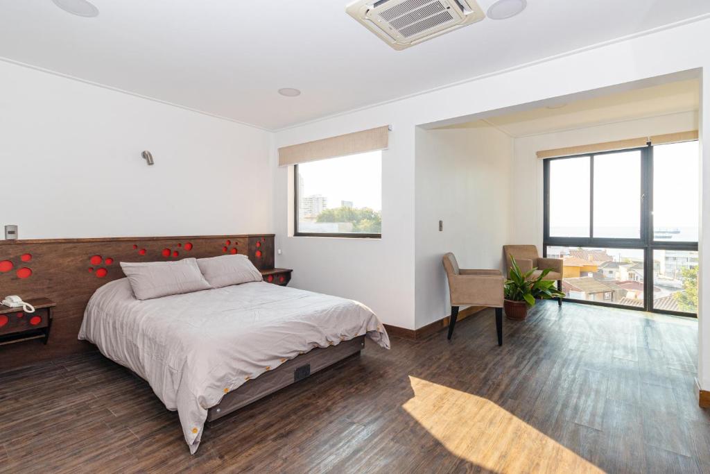 Postel nebo postele na pokoji v ubytování Hotel Boutique Ossido Nero