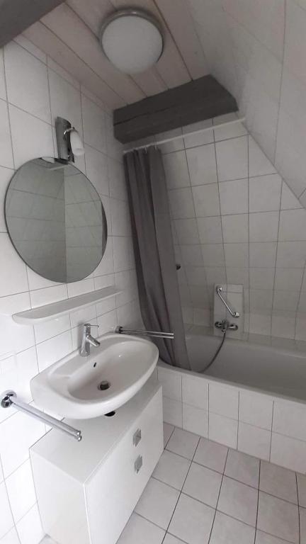 Koupelna v ubytování Seepferdchen