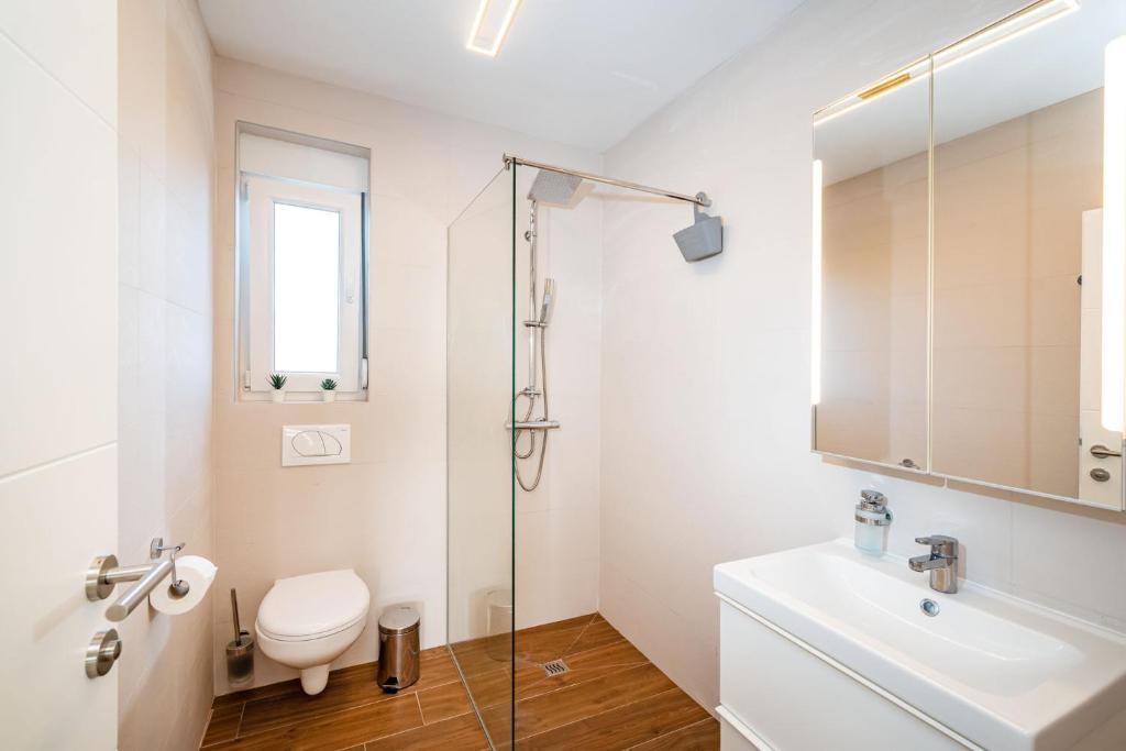 Kúpeľňa v ubytovaní Appartments Kosamiri nahe Zadar