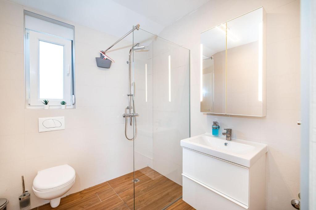 Kúpeľňa v ubytovaní Appartments Kosamiri nahe Zadar