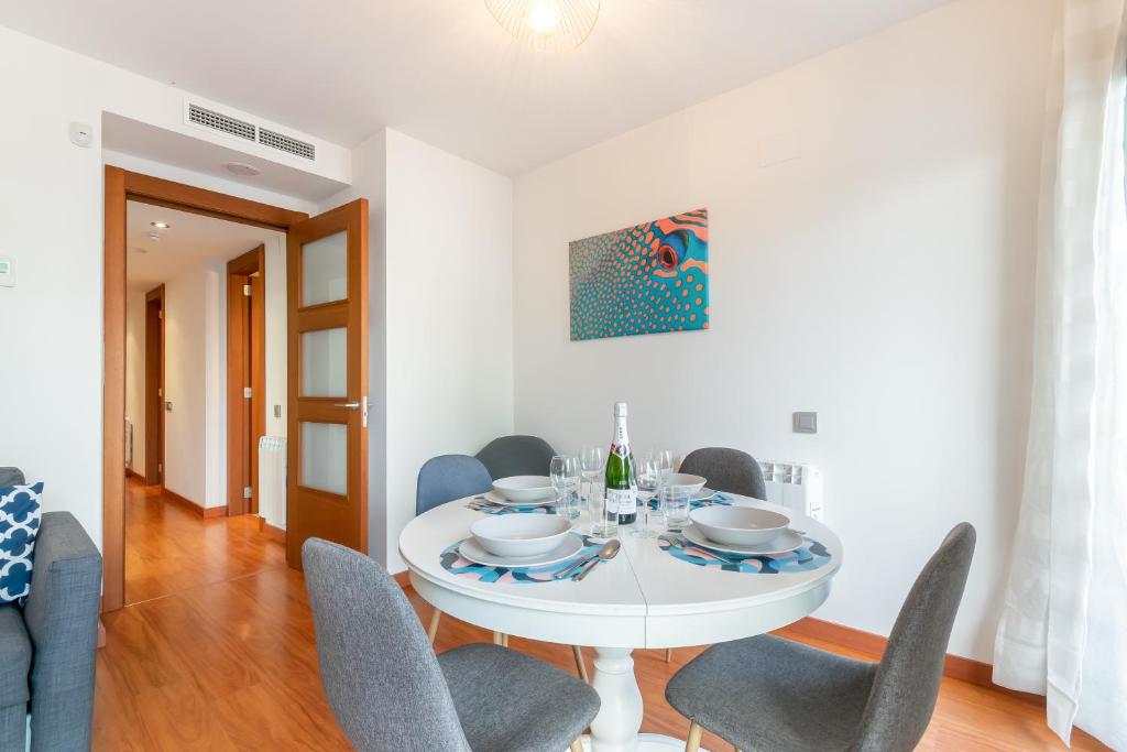 Posedenie v ubytovaní Sant Sebastià Moderno apartamento a 100 metros de la playa