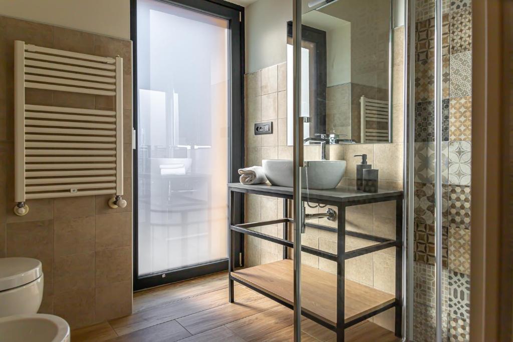 Koupelna v ubytování Hotel Mon Émile