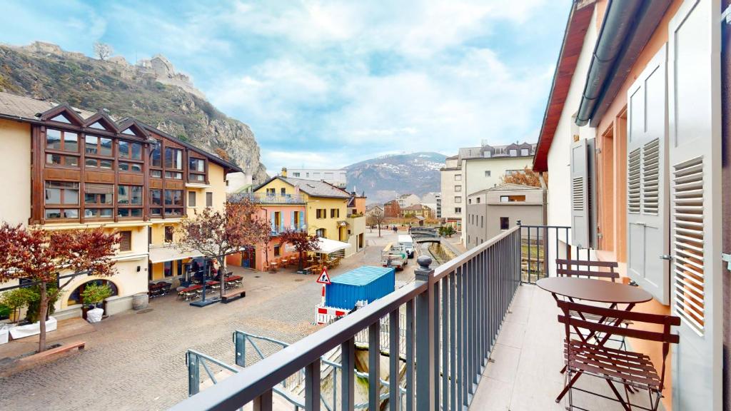 Nespecifikovaný výhled na hory nebo výhled na hory při pohledu z apartmánu