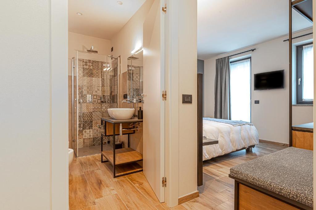 Postel nebo postele na pokoji v ubytování Hotel Mon Émile