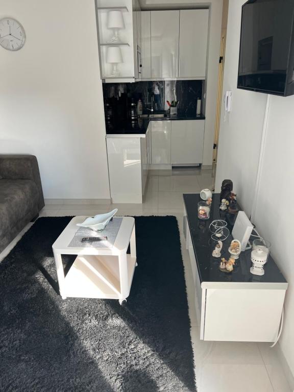Kuchyň nebo kuchyňský kout v ubytování Apartmani K&V