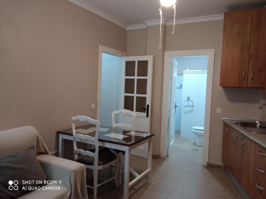 Kuchyň nebo kuchyňský kout v ubytování Apartamentos Virgen de Villaverde