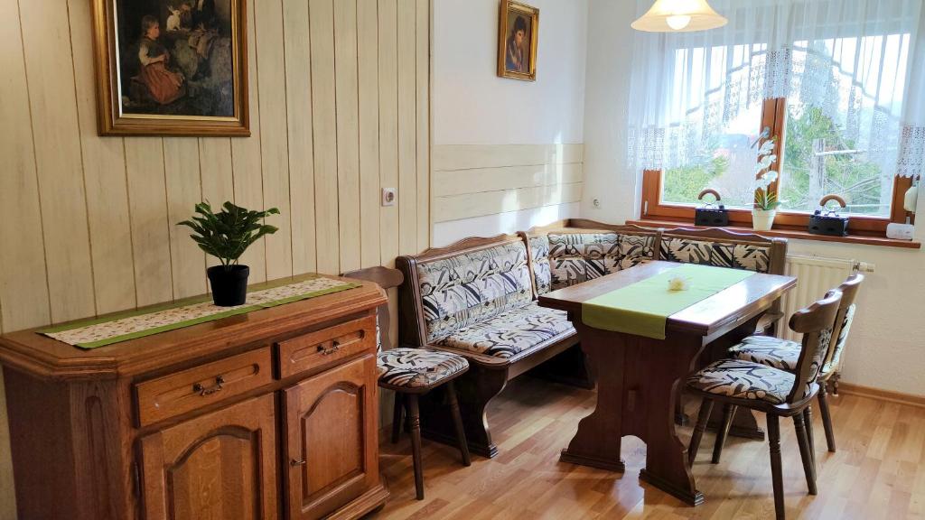 Posezení v ubytování Apartmaji Dora