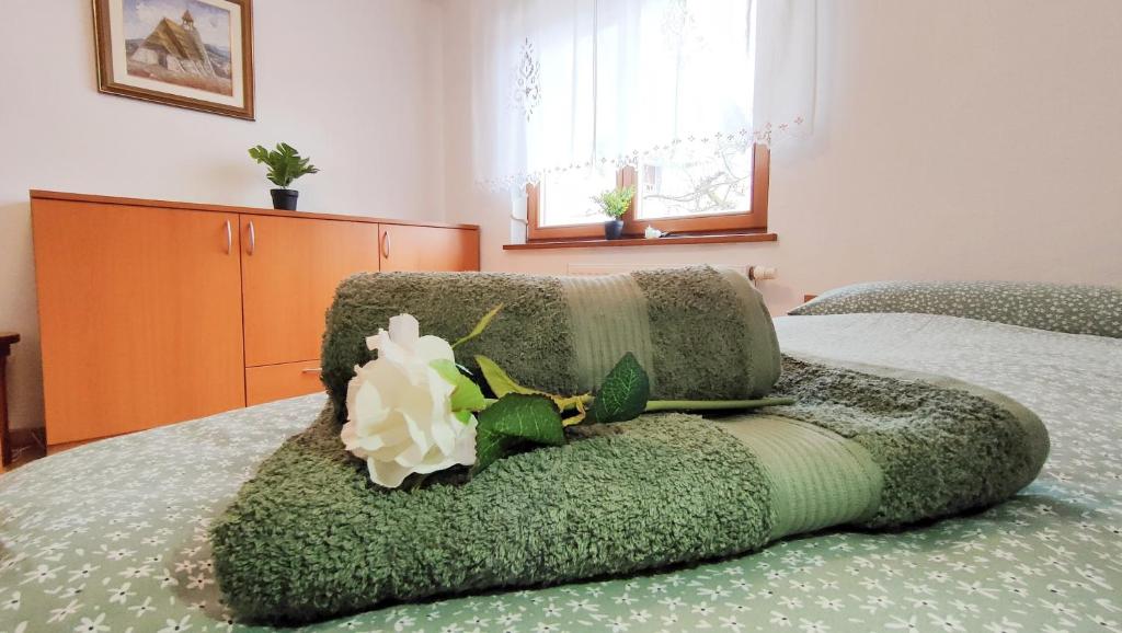 Postel nebo postele na pokoji v ubytování Apartmaji Dora
